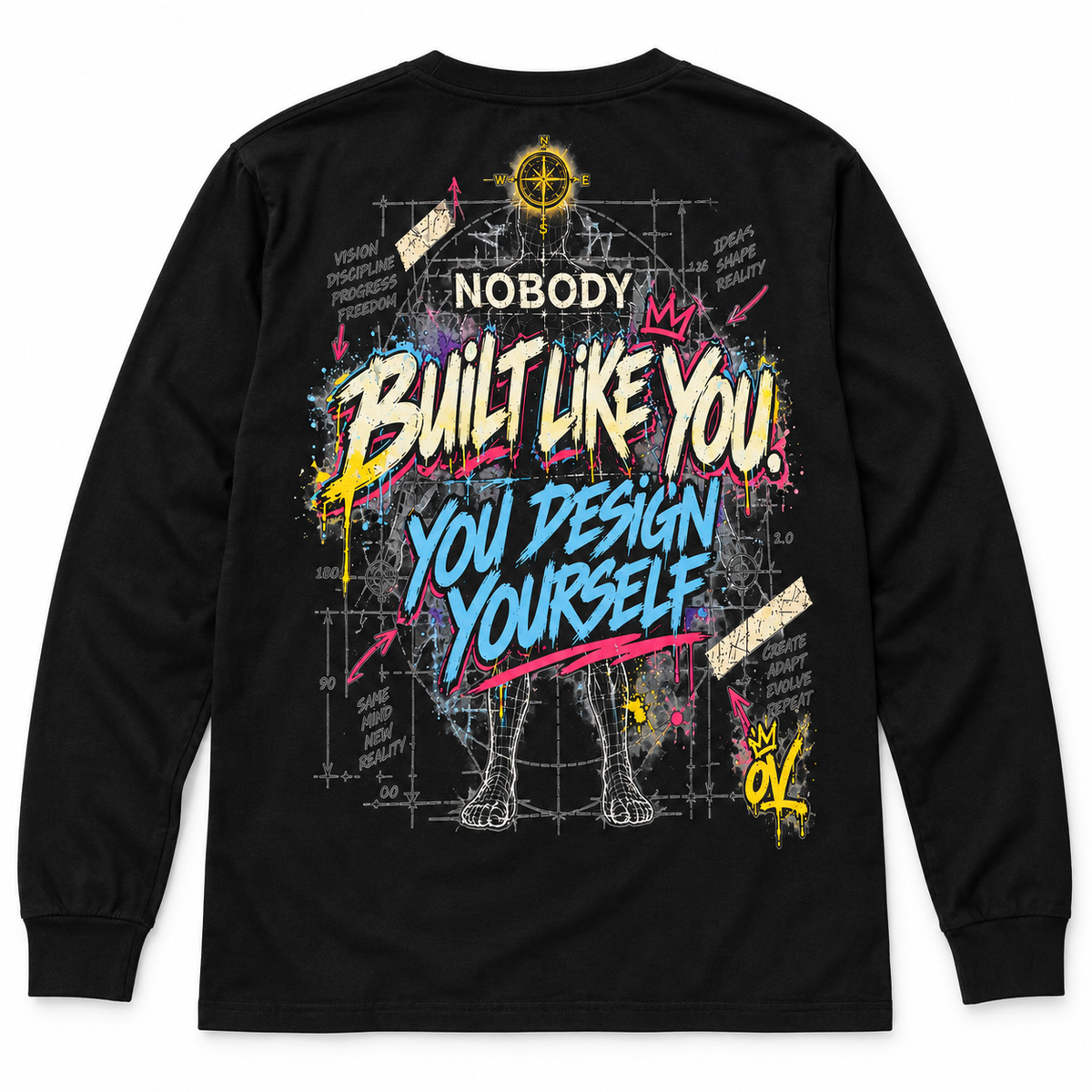 Ocean View “Beyond the Known” Long-Sleeve Shirt — Black